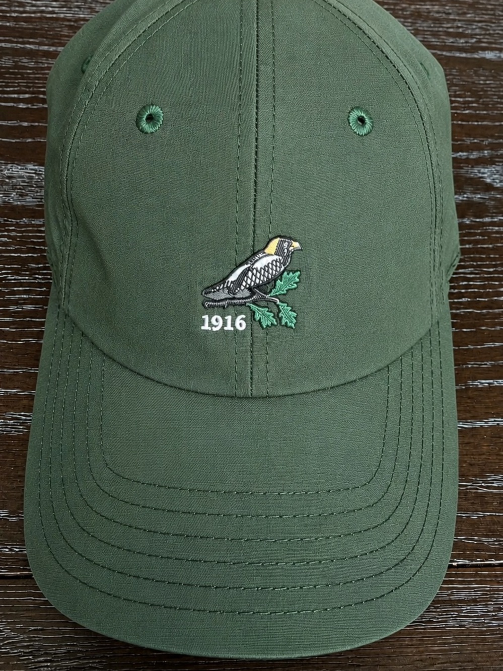 Bob O’Link American Needle Olive Green Baseball Cap with Bird Embroidery